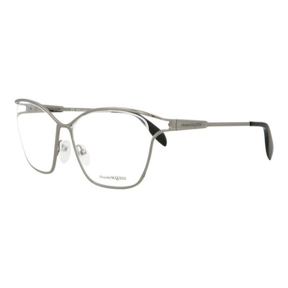 Alexander McQueen Womens Cat Eye Ruthenium Ruthenium Transparent Fashion - Picture 1 of 4